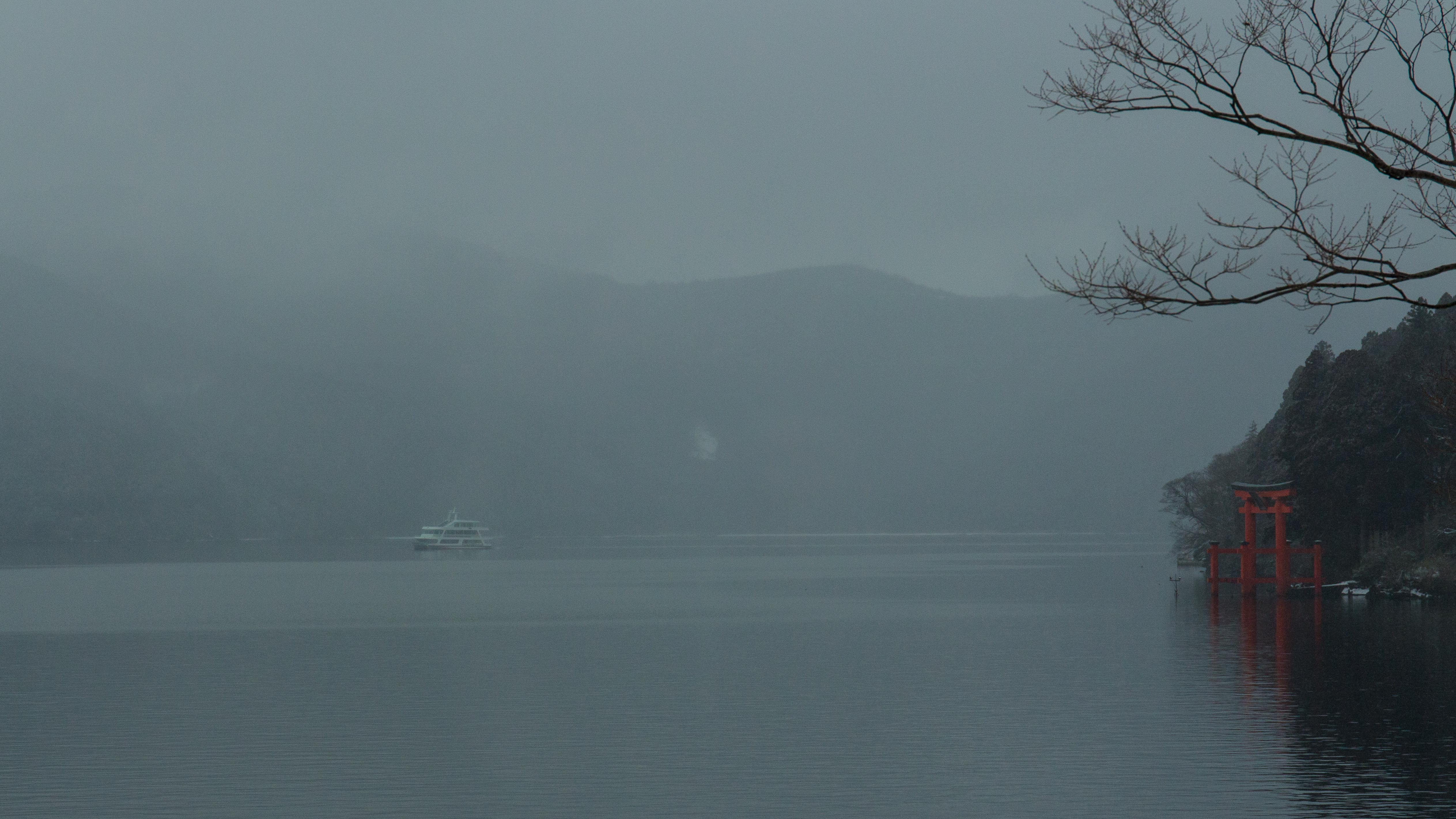 A cloud and fog covered lake, somewhere remote, to hide from the toxic opinions of people who don't object to abuse