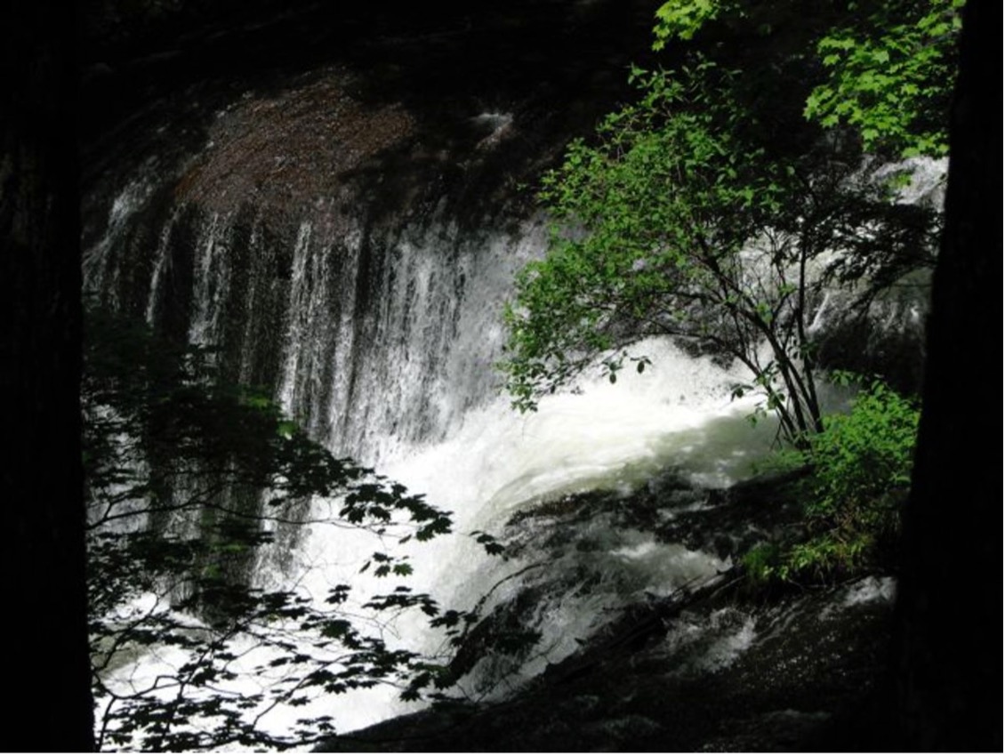 A waterfall in Nikko, Japan.