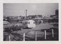 Cat and caravan at park at Murray Bridge