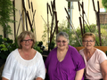 Out for lunch in 2018 with Kym and Sarah
