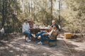 At a picnic with Marilyn, Ron, Margaret and Paul