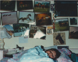 Jane with Shelley in Kym's bedroom at Western Road