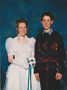 Kym and Brett at Kym's debutante ball in 1993