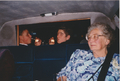 Jean, Brett and Daniel Lawrie on the way to Stuart's wedding