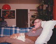 With Skippy , in the sunroom at Western Road