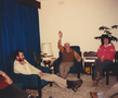 With Les and Lee, in the lounge room at Western Road