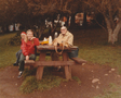 At a picnic with Brett and Kym