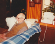 Bronchitis, on the nebuliser, in the sunroom at Western Road