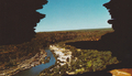 Panoramic view of the Murchison River through Natures Window, Kalbarri, Western Australia