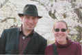 Kym and Stefan in Fukushima, 2011, just before leaving for Germany