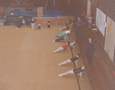 Brett at gymnastics in early primary school