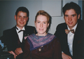 Brett, Kym and Daniel Lawrie at Stuart Vanson's wedding